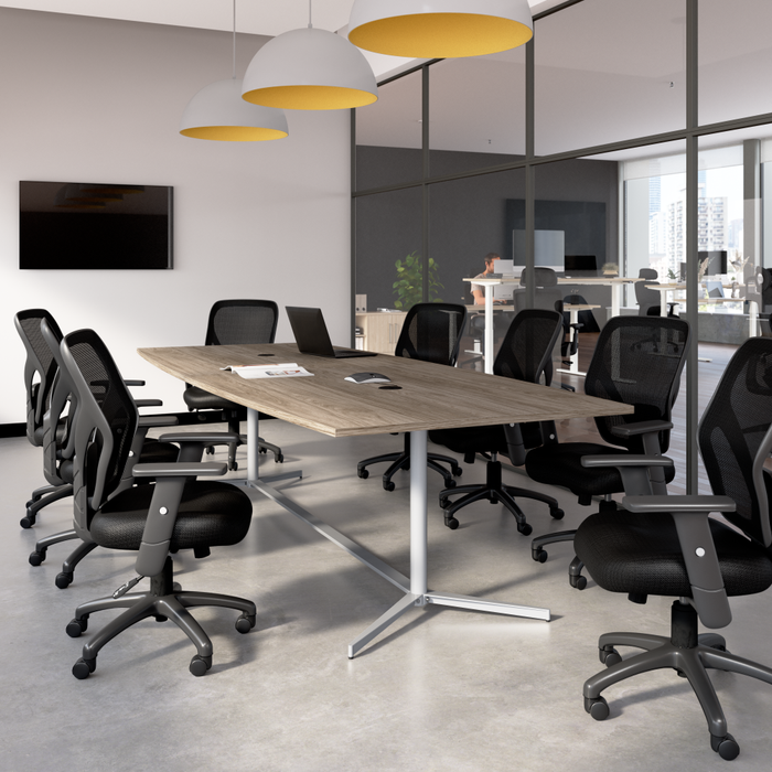 120-inch Office Conference Table with Metal Base