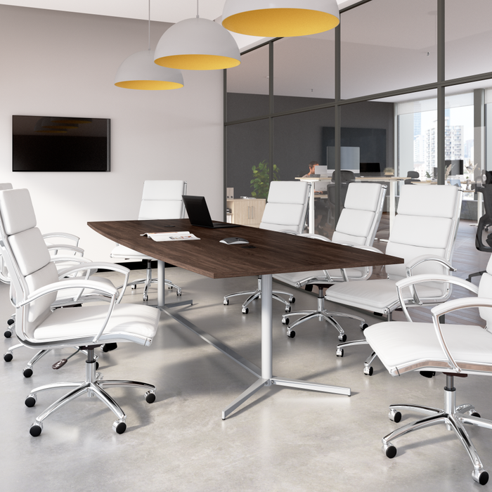 120-inch Office Conference Table with Metal Base