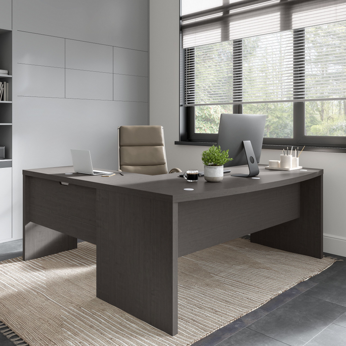 Echo 72W Bow Front L Shaped Desk