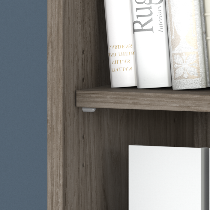 Studio C Tall 5 Shelf Bookcase with Doors