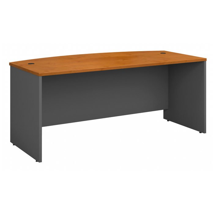 Series C 72W x 36D Bow Front Desk