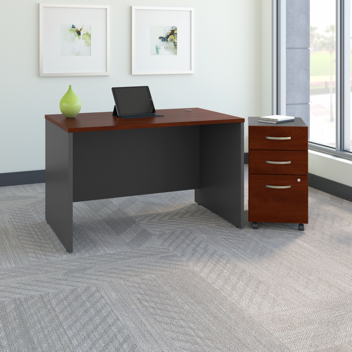 Series C 48W x 30D Office Desk with Mobile File Cabinet