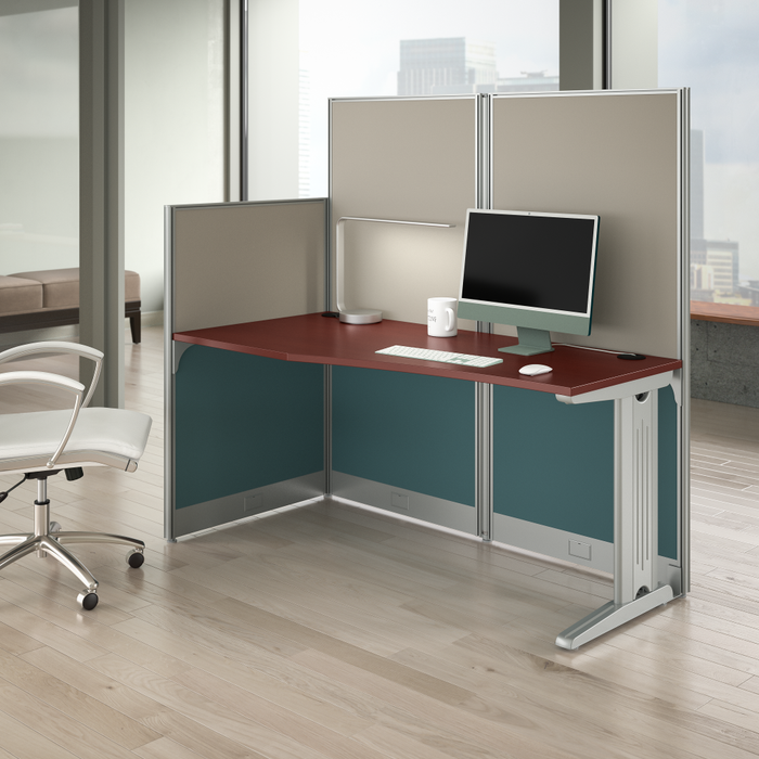 Office in an Hour 65W x 33D Straight Cubicle Desk