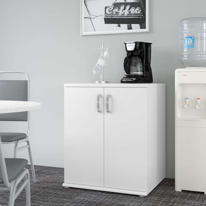 Universal Floor Storage Cabinet with Doors and Shelves
