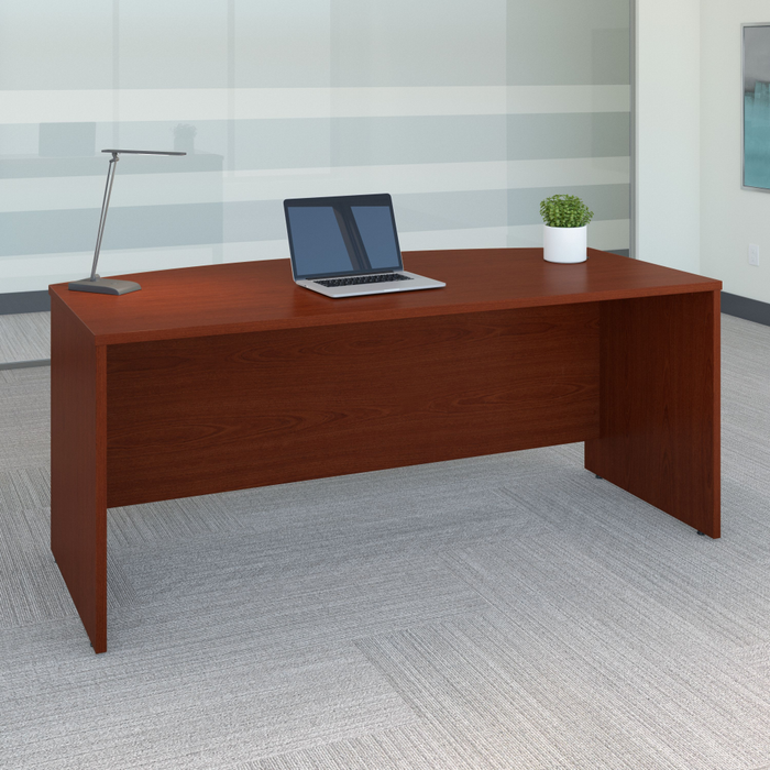 Series C 72W x 36D Bow Front Desk