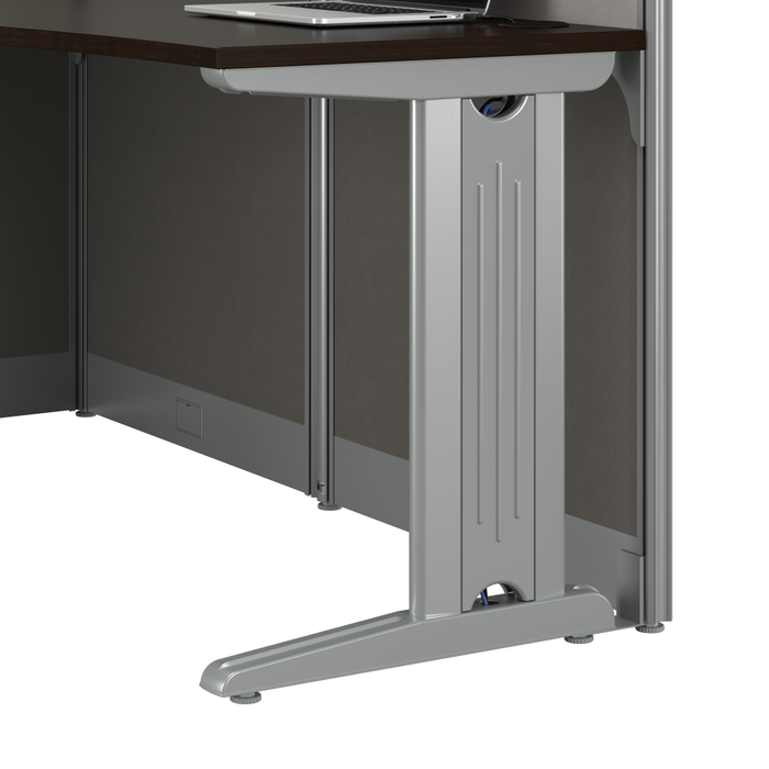 Office in an Hour 65-inch L Shaped Cubicle Desk
