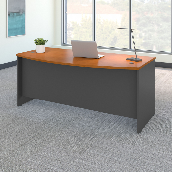Series C 72W x 36D Bow Front Desk