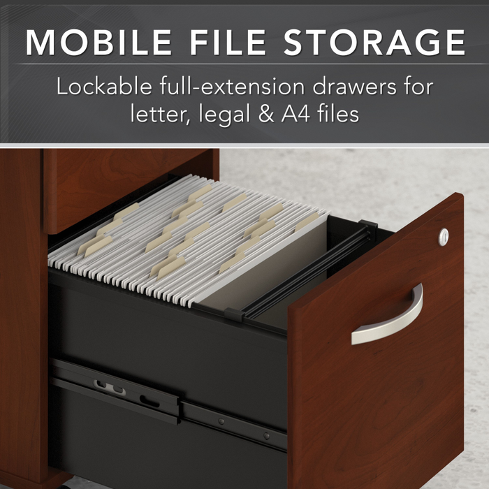 Studio C 3 Drawer Mobile File Cabinet