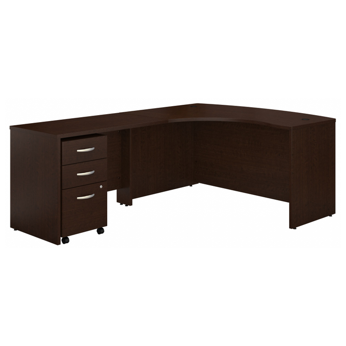 Series C Left Handed L Shaped Desk with Mobile File Cabinet