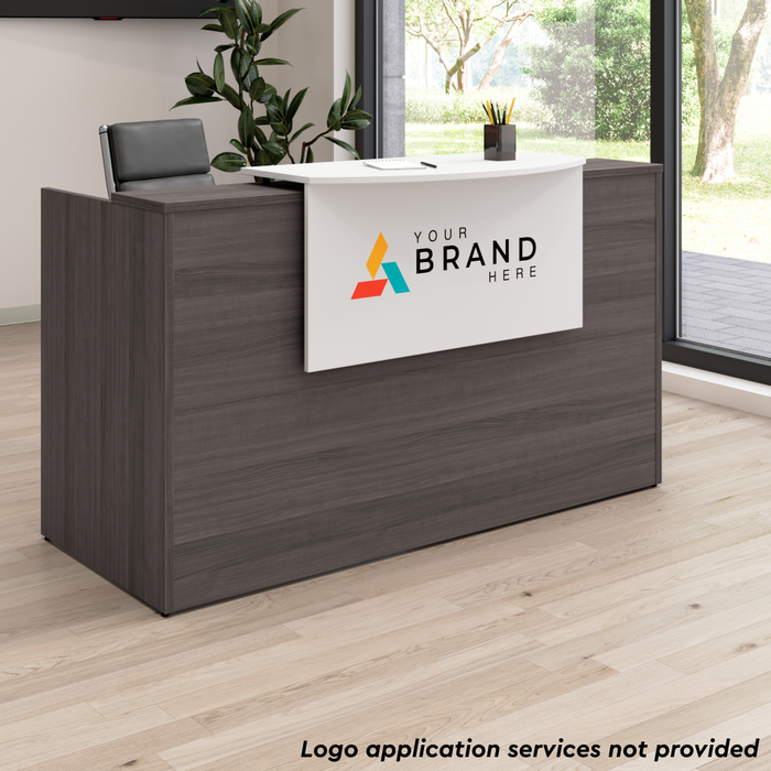 Arrive 72W x 30D Reception Desk with Counter and Mobile File Cabinet