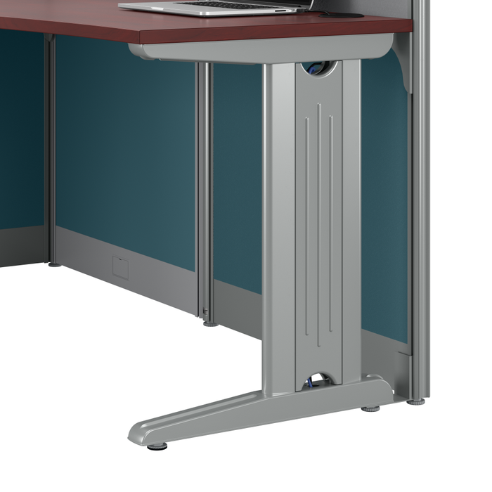 Office in an Hour 65-inch L Shaped Cubicle Desk