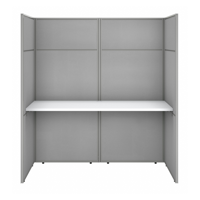 Easy Office 60W Cubicle Desk Workstation with 66H Closed Panels