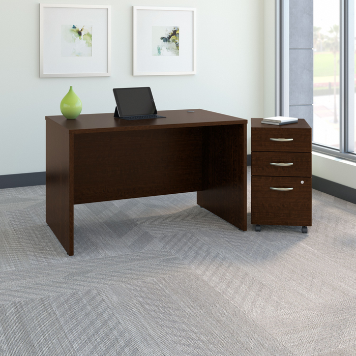 Series C 48W x 30D Office Desk with Mobile File Cabinet