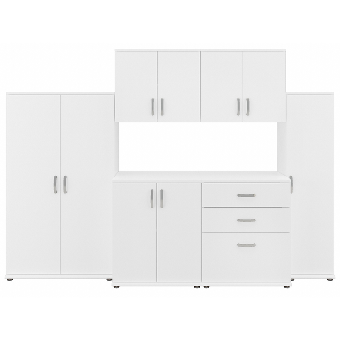 Universal 108W 6 Piece Modular Storage Set with Floor and Wall Cabinets