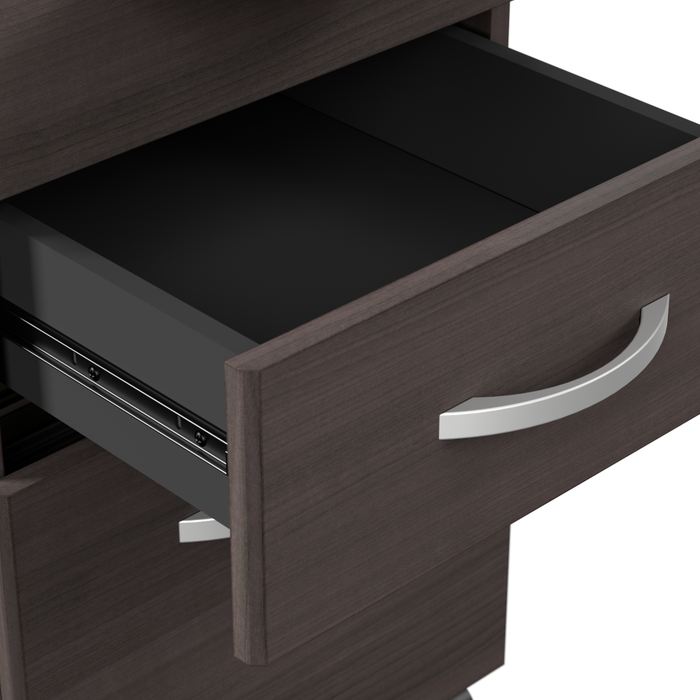 Arrive 72W x 30D Reception Desk with Shelf and Mobile File Cabinet