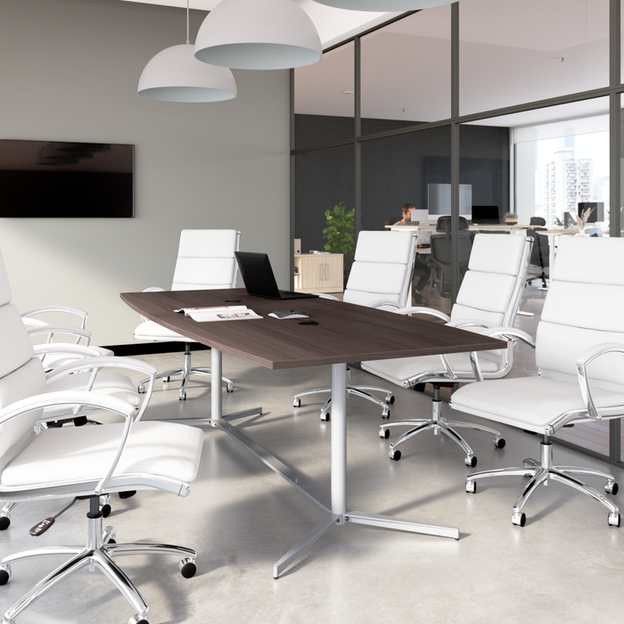 96-inch Office Conference Table with Metal Base
