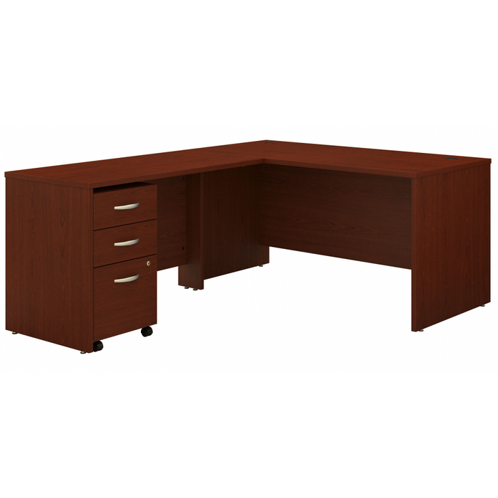 Series C 60W L Shaped Desk with 3 Drawer Mobile File Cabinet