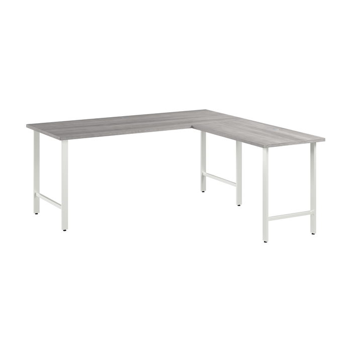 Hustle 72W x 30D L Shaped Computer Desk with Metal Legs
