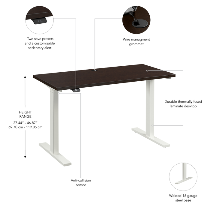 Move 60 Series 48W x 24D Electric Height Adjustable Standing Desk