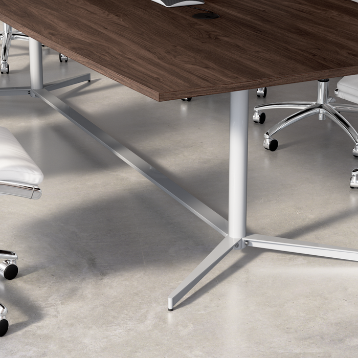 120-inch Office Conference Table with Metal Base