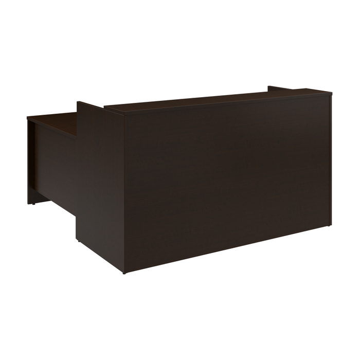 Arrive 72W x 72D L Shaped Reception Desk with Shelf