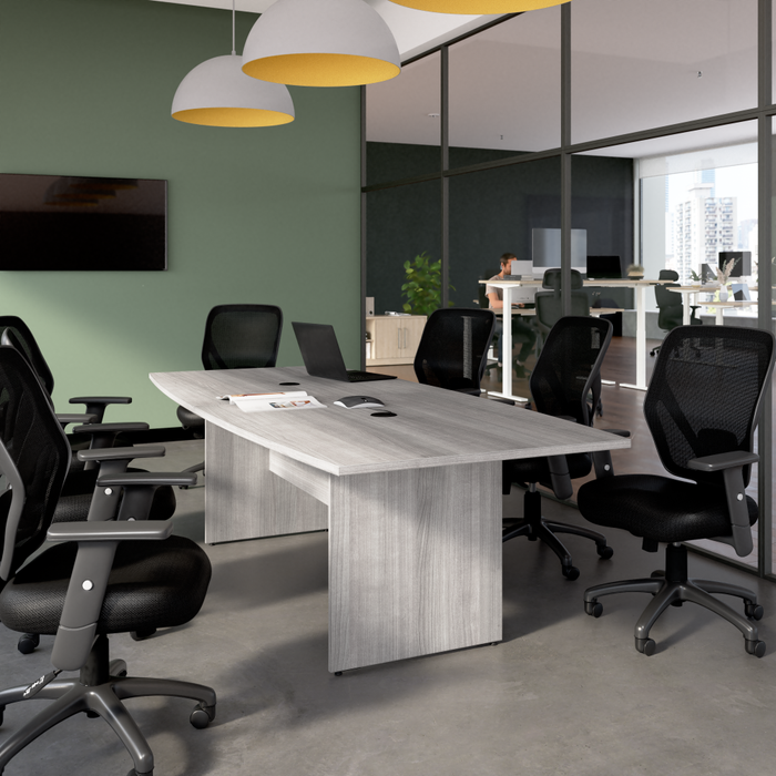 96-inch Office Conference Table with Wood Base