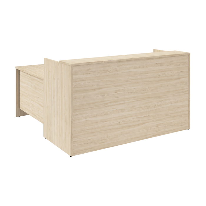 Arrive 72W x 72D L Shaped Reception Desk with Shelf