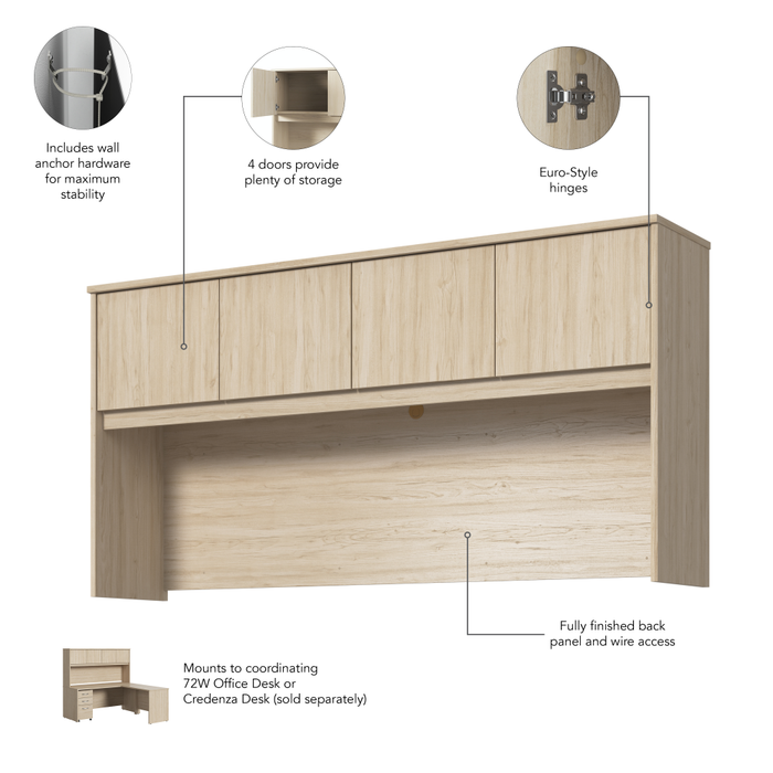 Studio C 72W Desk Hutch