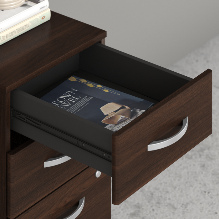 Hybrid 3 Drawer Mobile File Cabinet - Assembled