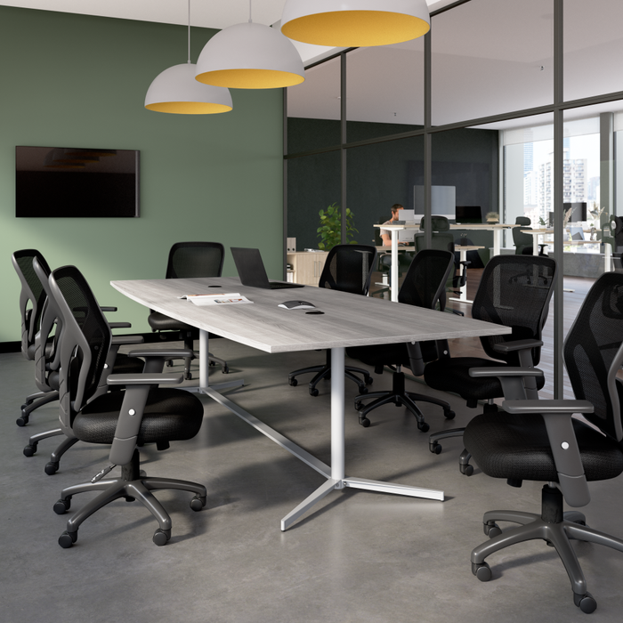 120-inch Office Conference Table with Metal Base