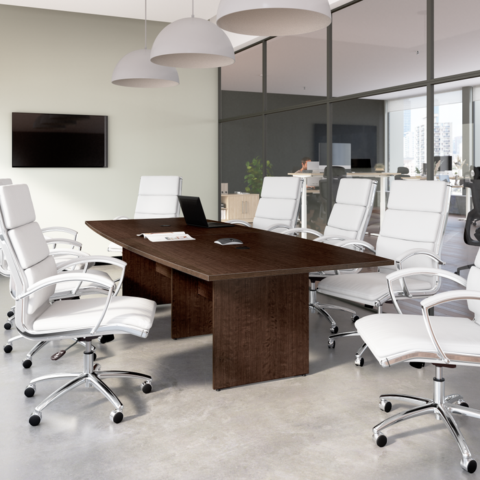 120-inch Office Conference Table with Wood Base