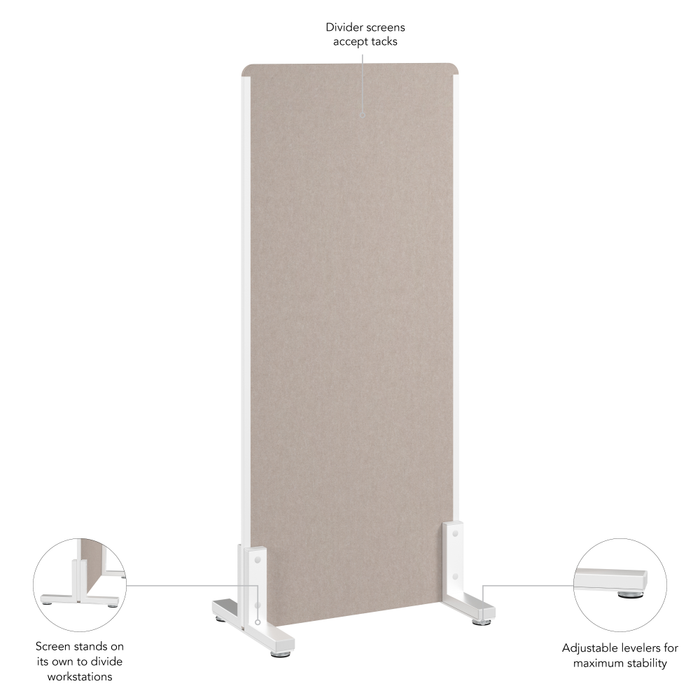 24W x 55H Freestanding Privacy Screen