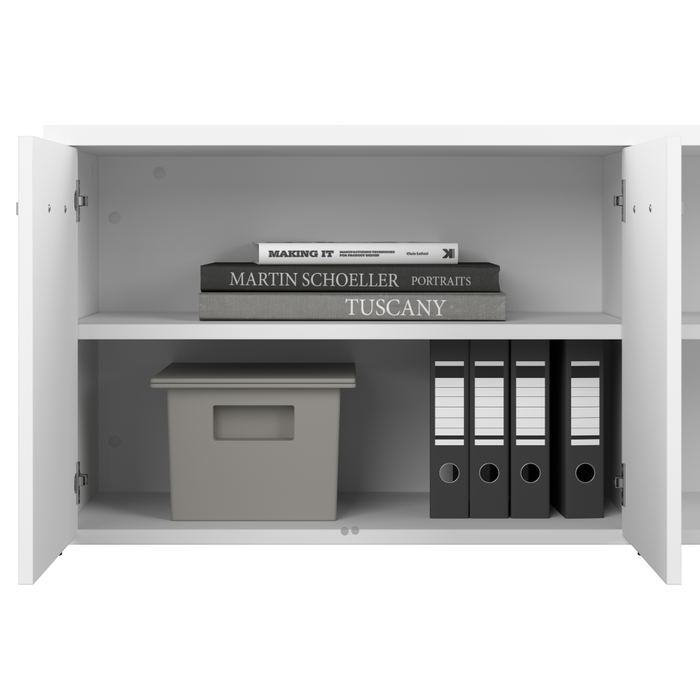 Hybrid 72W x 30D Computer Table Desk with Storage and Mobile File Cabinet