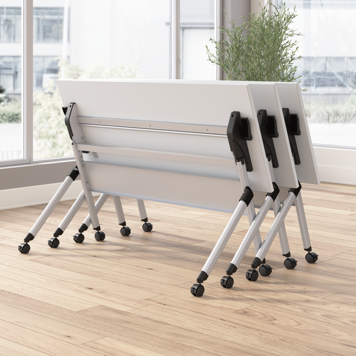 Envision 72W Folding Training Table with Powered Grommets
