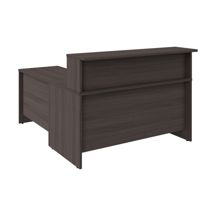 Arrive 60W x 72D L Shaped Reception Desk with Shelf