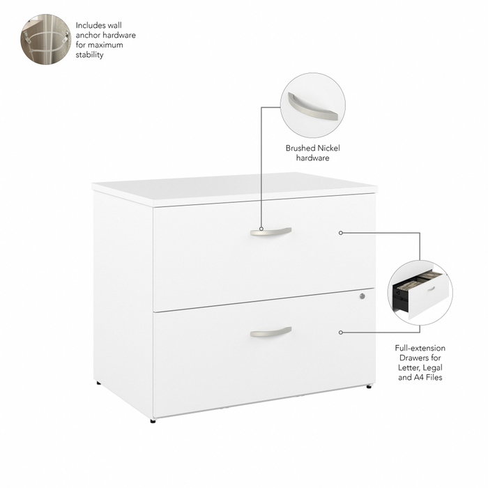 Studio C 2 Drawer Lateral File Cabinet