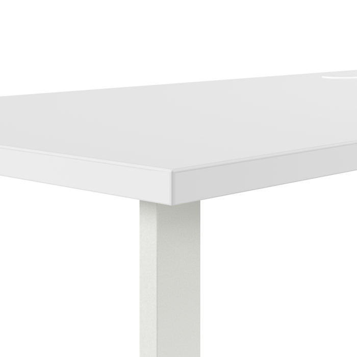 Hustle 72W x 30D L Shaped Computer Desk with Metal Legs