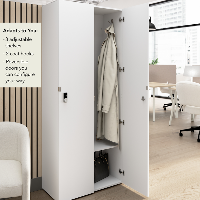 Assure Single Tier 2 Door Storage Locker with Keypad Locks