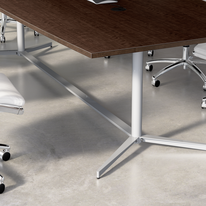 96-inch Office Conference Table with Metal Base