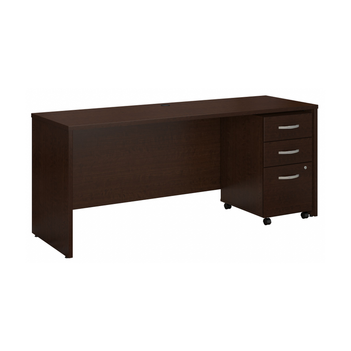 Series C 72W x 24D Office Desk with Mobile File Cabinet