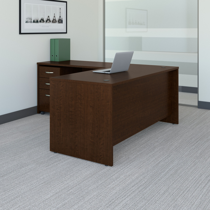 Series C 66W L Shaped Desk with 48W Return and Mobile File Cabinet