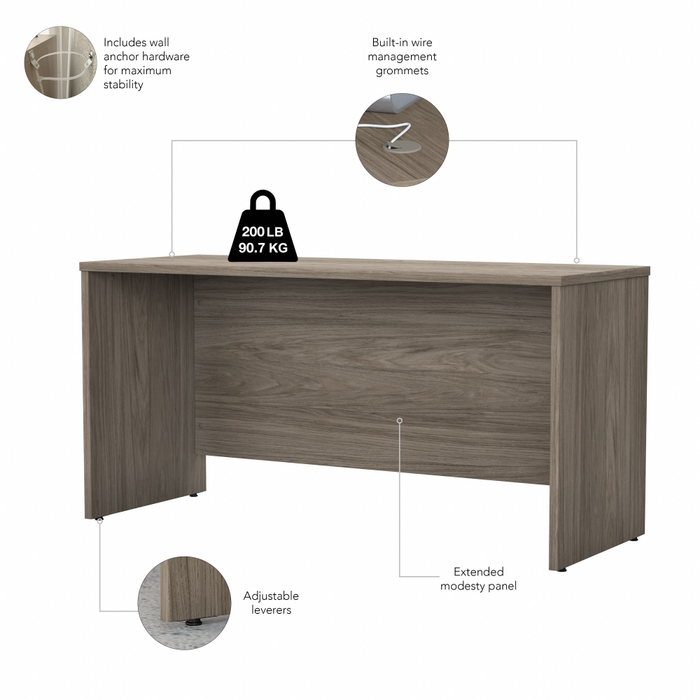 Studio C 60W x 24D Credenza Desk