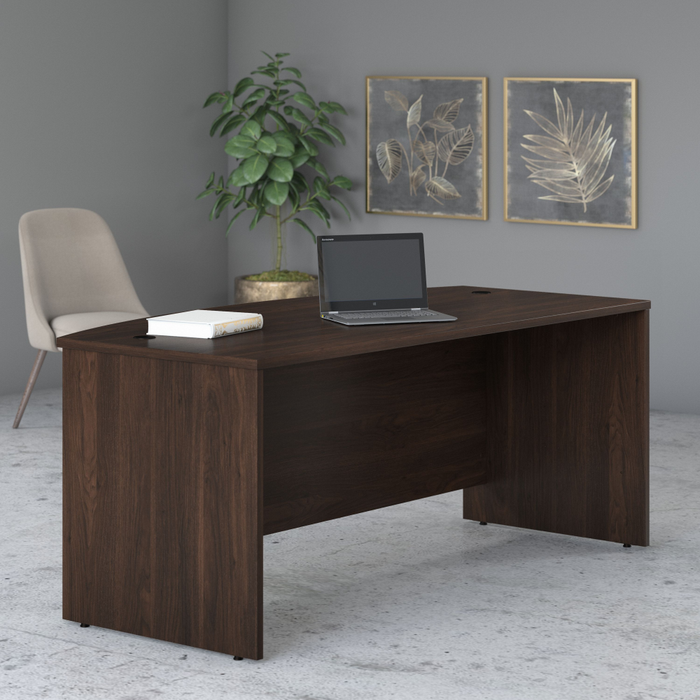 Studio C 72W x 36D Bow Front Desk