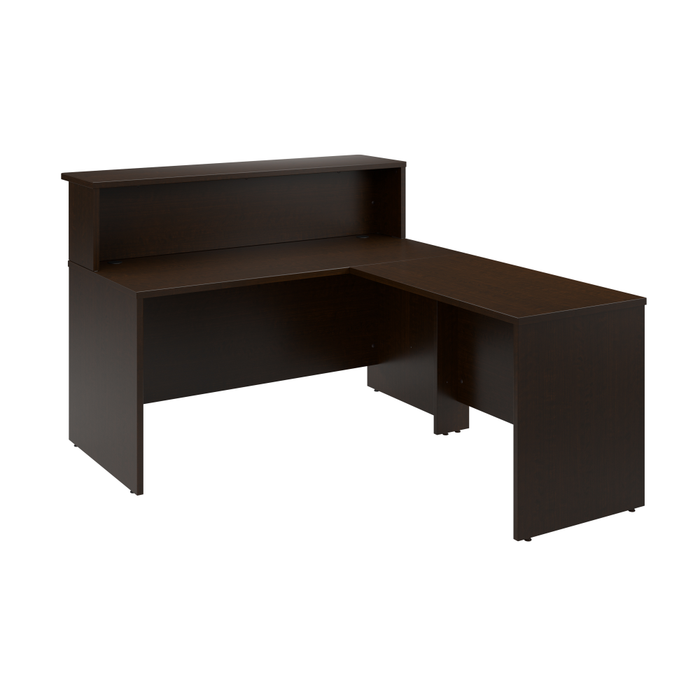 Arrive 60W x 72D L Shaped Reception Desk with Shelf