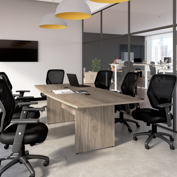 96-inch Office Conference Table with Wood Base
