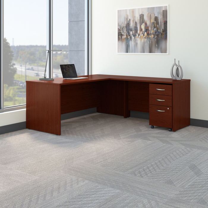 Series C 72W L Shaped Desk with 48W Return and Mobile File Cabinet