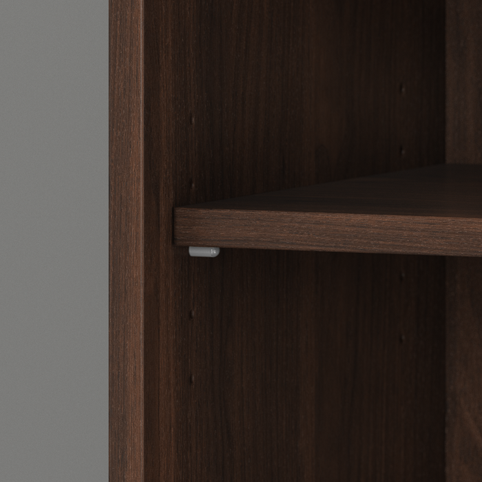 Studio C Tall 5 Shelf Bookcase with Doors