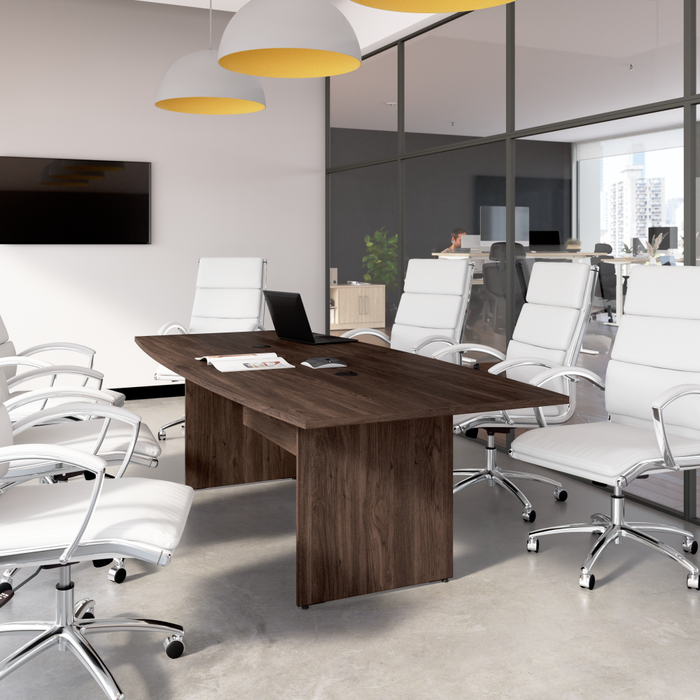 96-inch Office Conference Table with Wood Base