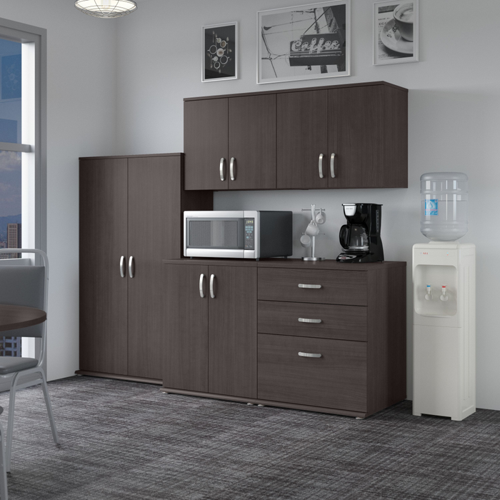 Universal 92W 5 Piece Modular Storage Set with Floor and Wall Cabinets