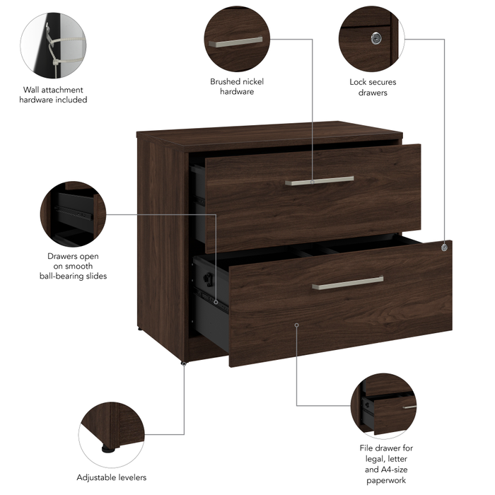 Vista 2 Drawer Lateral File Cabinet